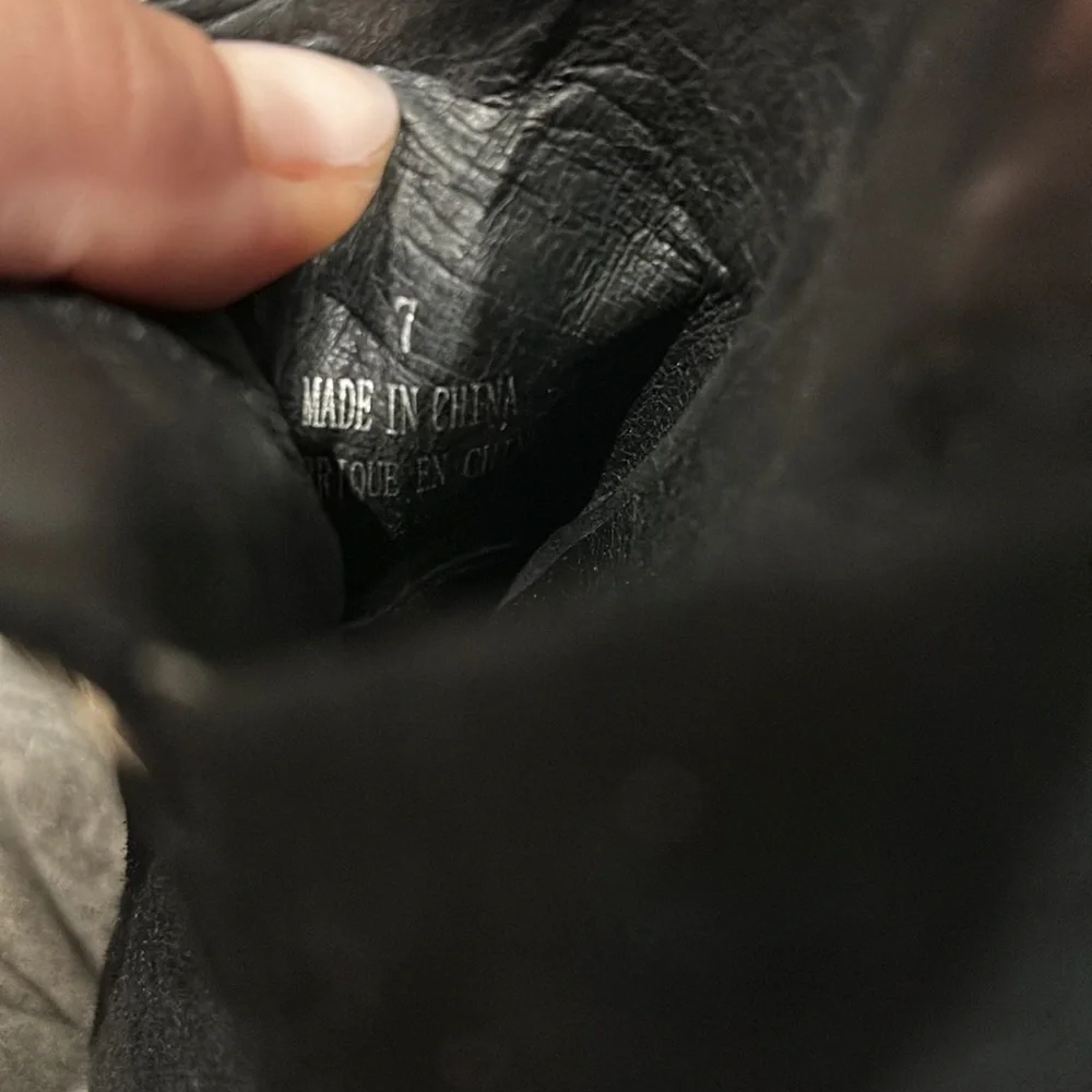 Jeffrey Campbell Black Suede Slip On Flats Size 7 - Picture 4 of 5